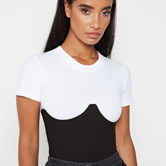 Tops - MANIÈRE DE VIOR CORSET UNDERBUST T SHIRT